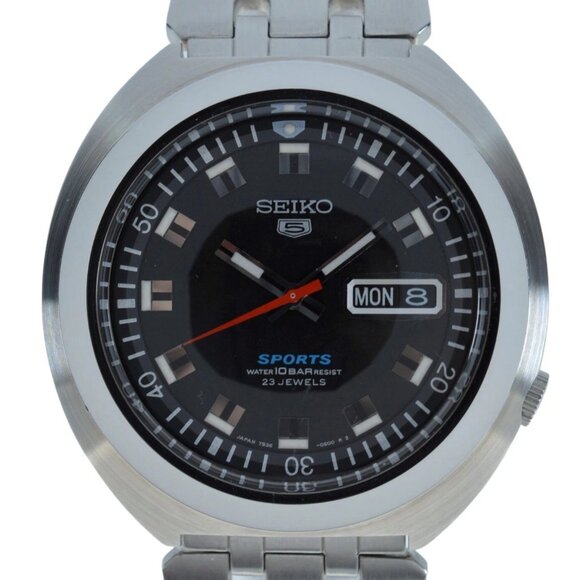 Rare Men's Seiko 40mm Re-Issue 23J Black Sushi Roll SBSS007 Reference 7S36-0060! - Picture 1 of 11